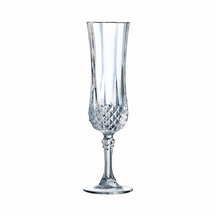 Ensemble 18 pièces, verres à pied et gobelets Longchamp - Cristal d'Arques