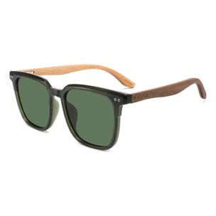 Gafas de Sol Feler 1607P-3 Polarizadas de Madera Unisex 54 mm