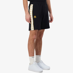 Kappa - Pantaloni Corti Uomo Nero - 222 Banda Oviedo