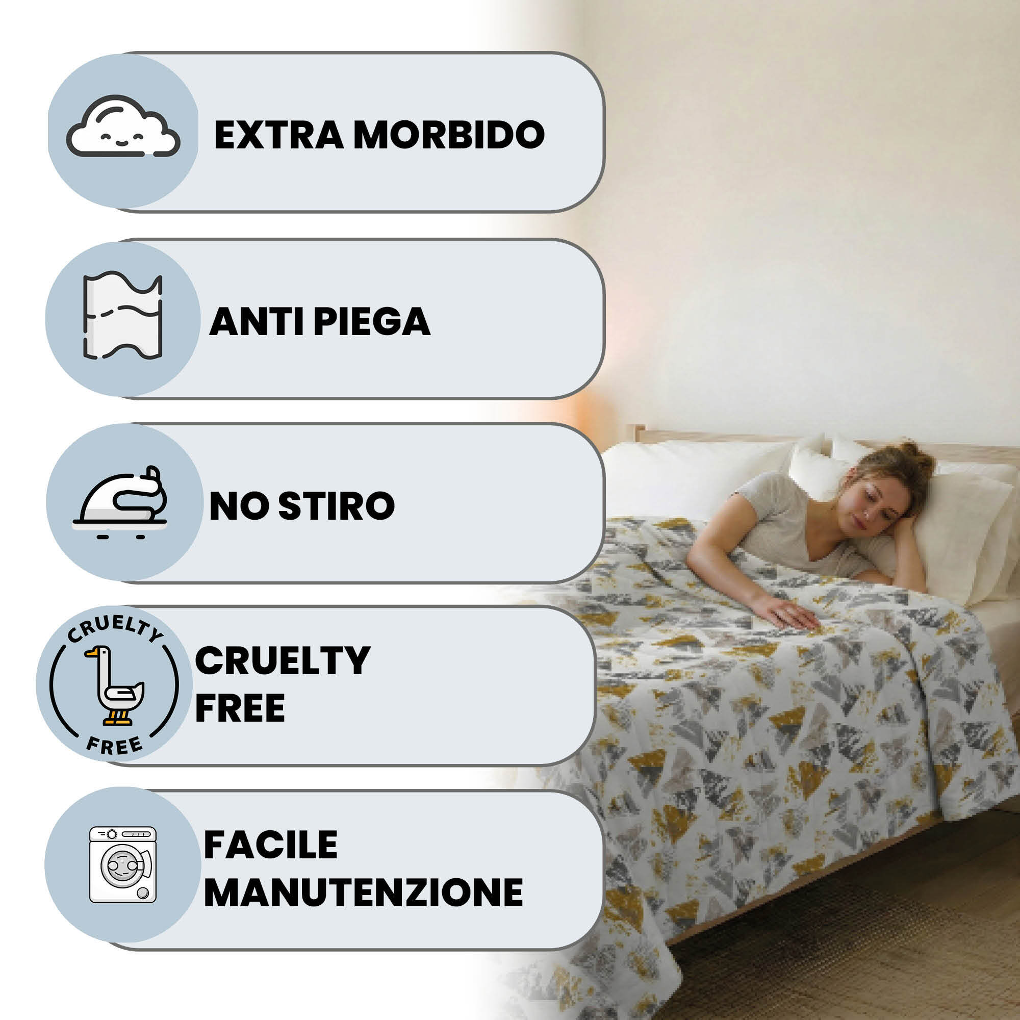 TRAPUNTINO ESTIVO BASIC 100gr, 100% Microfibra, Made in Italy - URBAN GIALLO