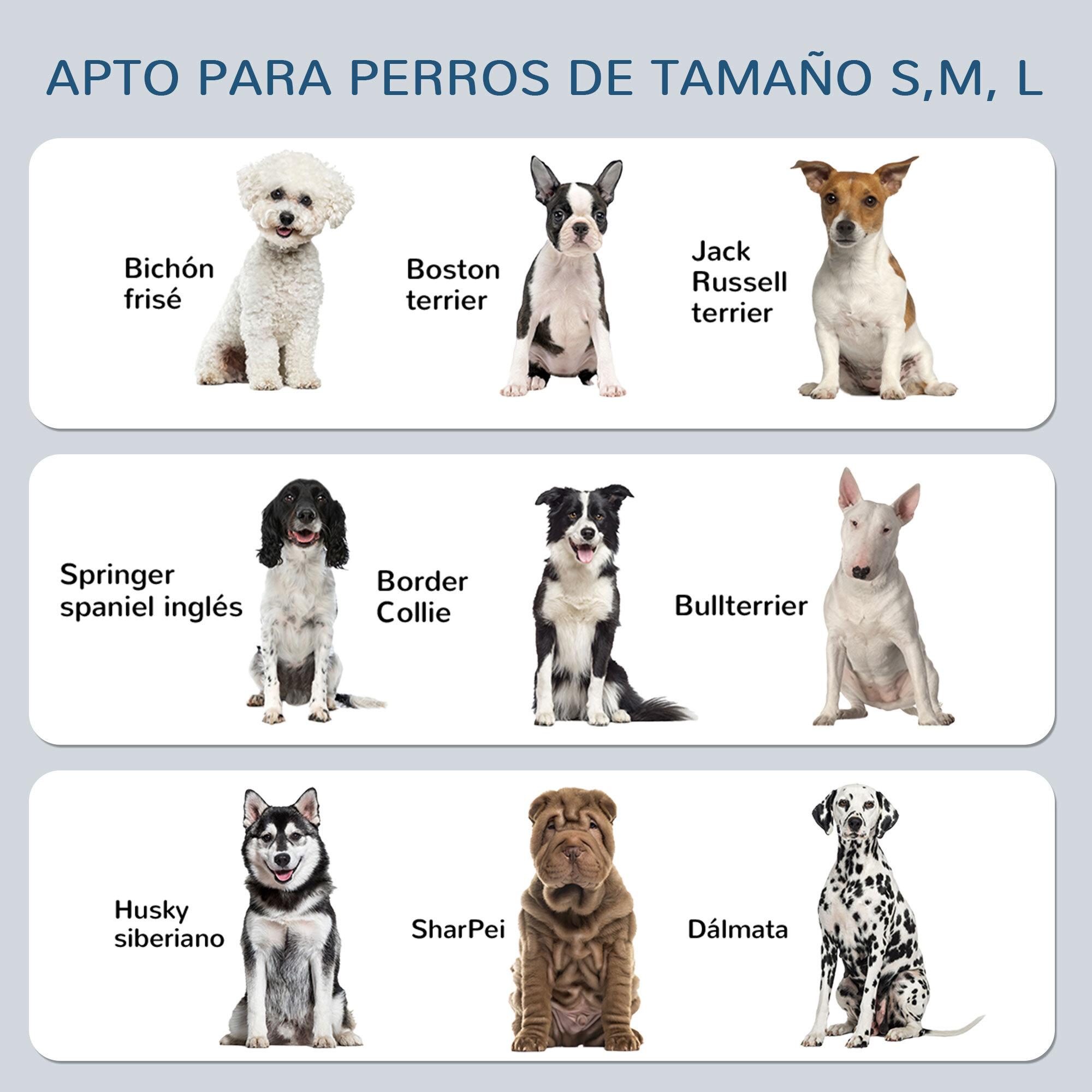 Comedero Elevado para Perros Altura Ajustable con 2 Tazones de Acero Inoxidable