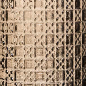 Photophore "Tropiques" verre H13cm