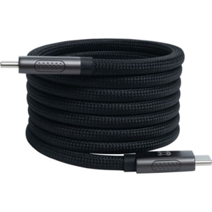 Câble USB C XTREMEMAC 1.5M noir magnetique 240W