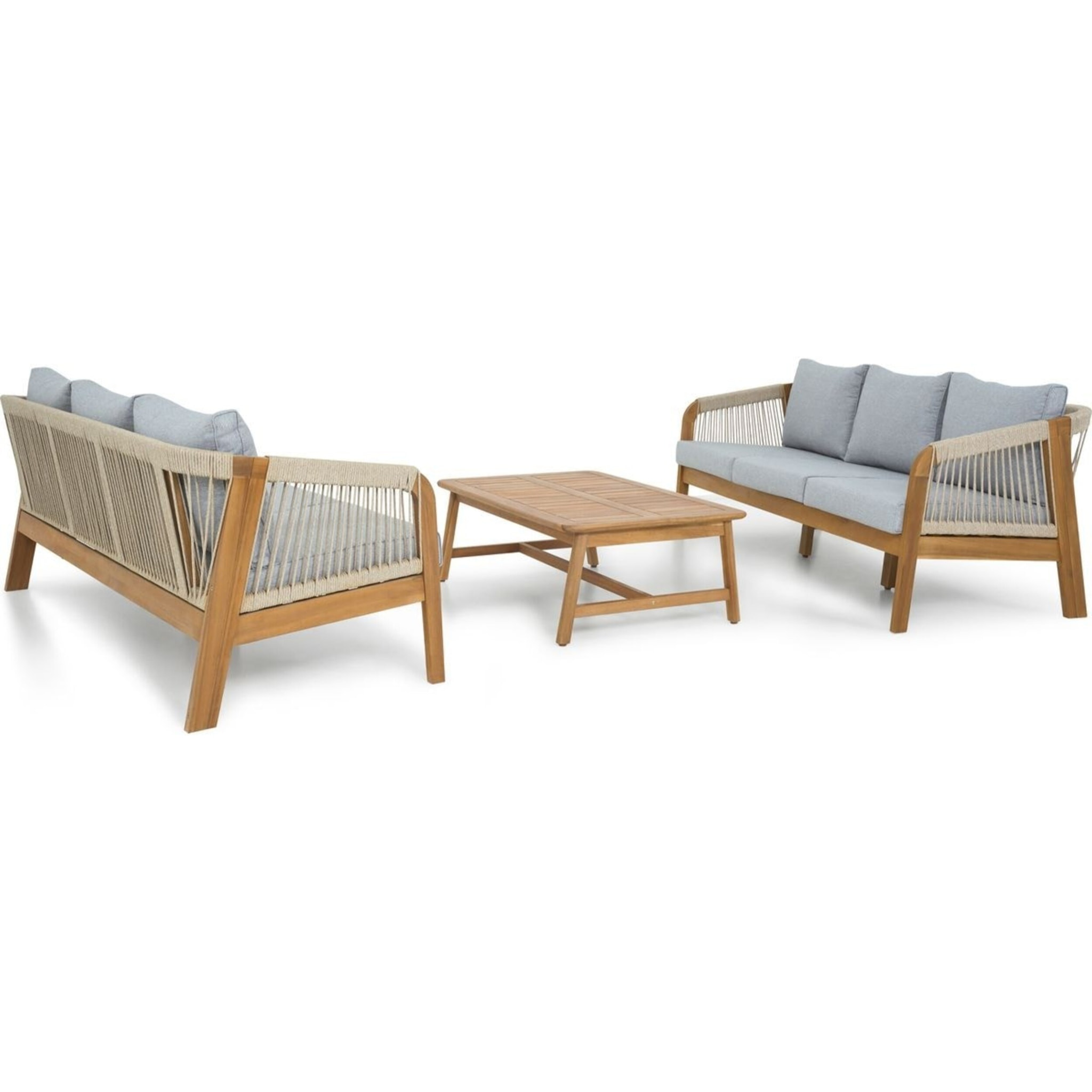 Salon de jardin 6 places en bois FSC - SYMI