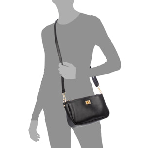 Balzola bolso bandolera mujer. Piel auténtica acabado Dollaro.