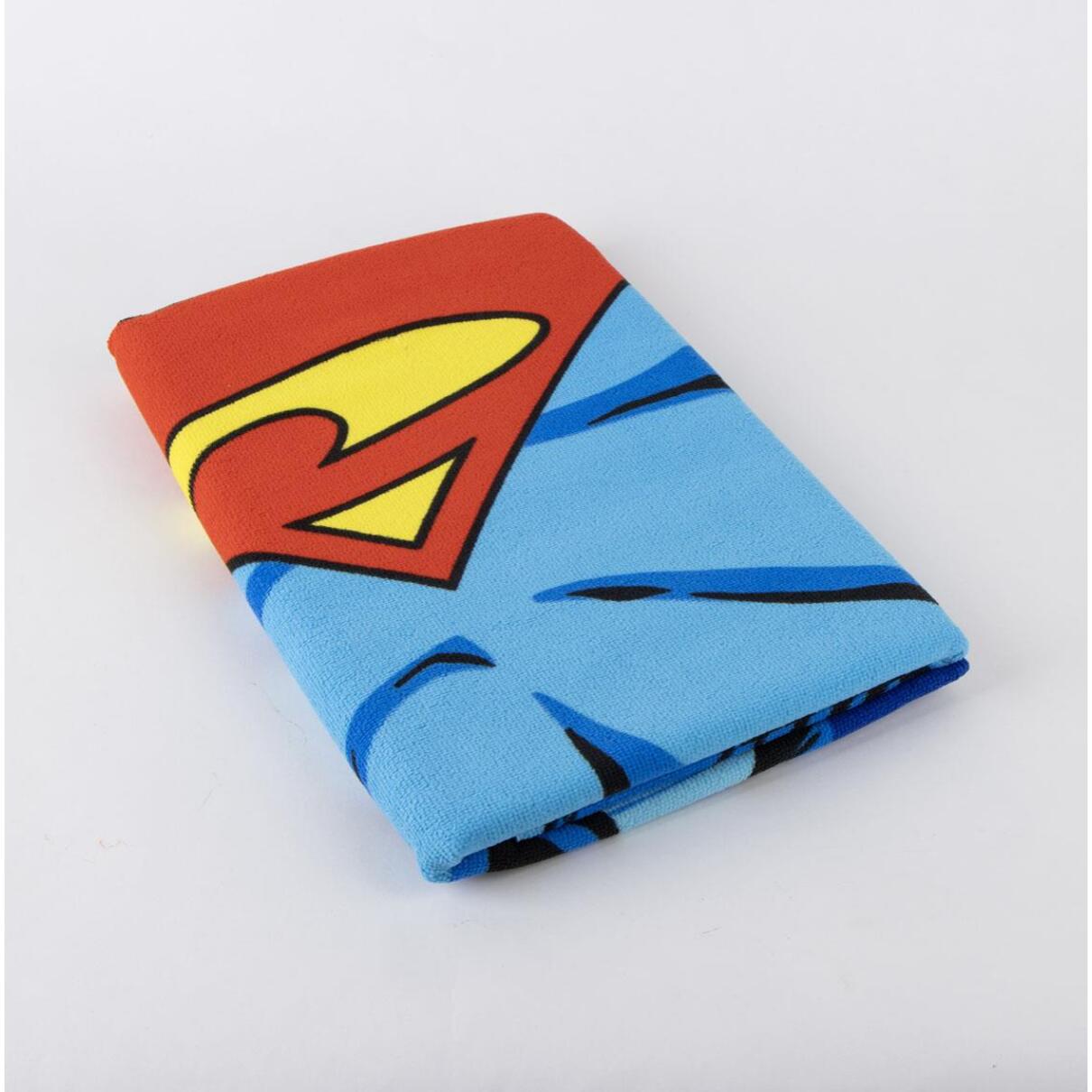 Toalla Microfibra de Superman - 70x140x1 cm - Color:Azul