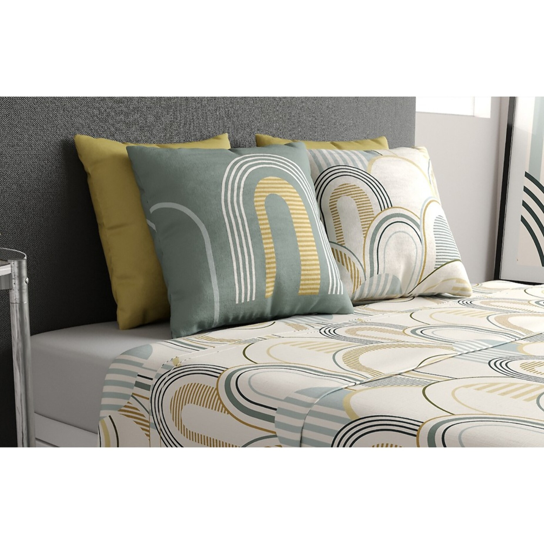 Parure De Drap 4pcs avec Drap housse Bonnet:25cm 100%coton 57fils ColizÉ