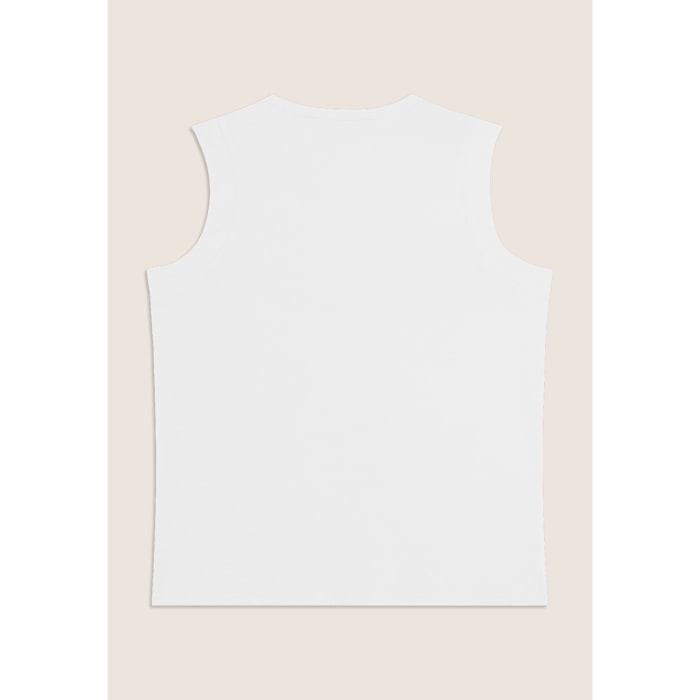 Canotta in Jersey con Logo FREDDY e Scritta "Mood Up"