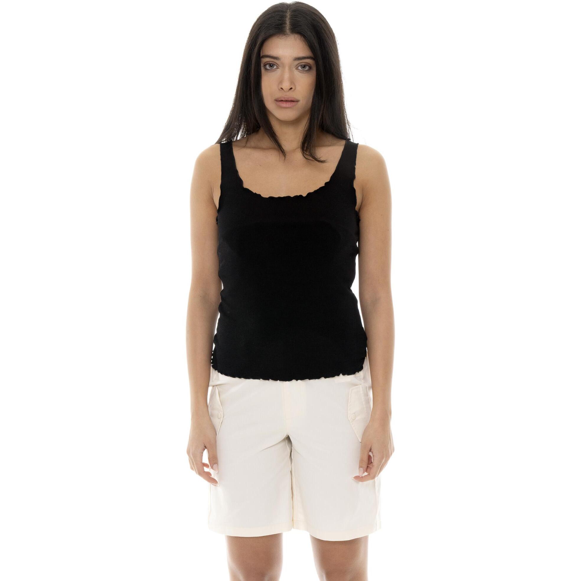 Camiseta de tirantes mujer Leone Chic Gold canalé elástico