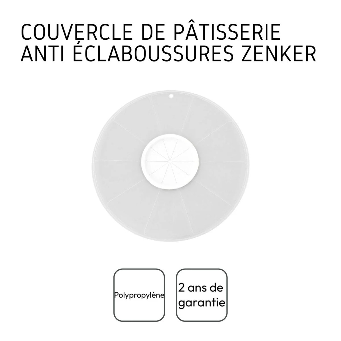 Couvercle anti projections 30 cm Zenker Smart Pastry