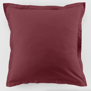 Parure de drap 1 pers 100% coton 57fils + 1 taie cerise