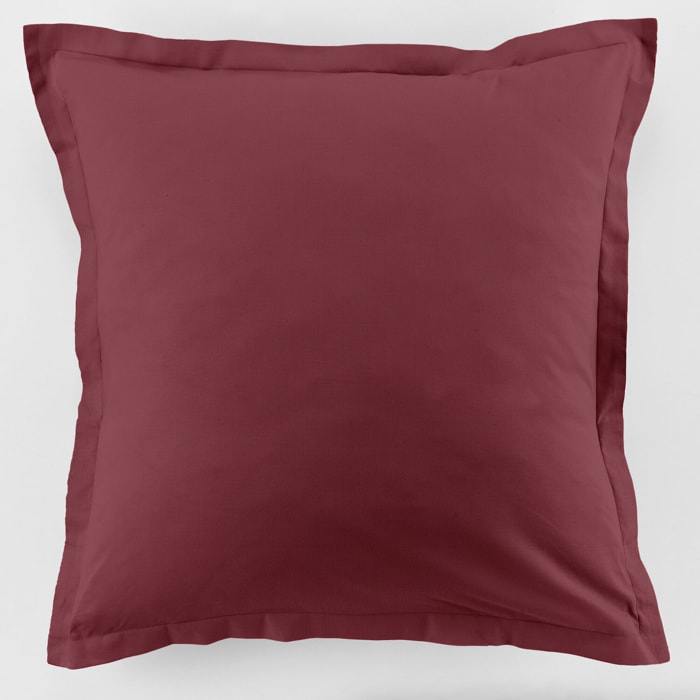 Parure de drap 1 pers 100% coton 57fils + 1 taie cerise