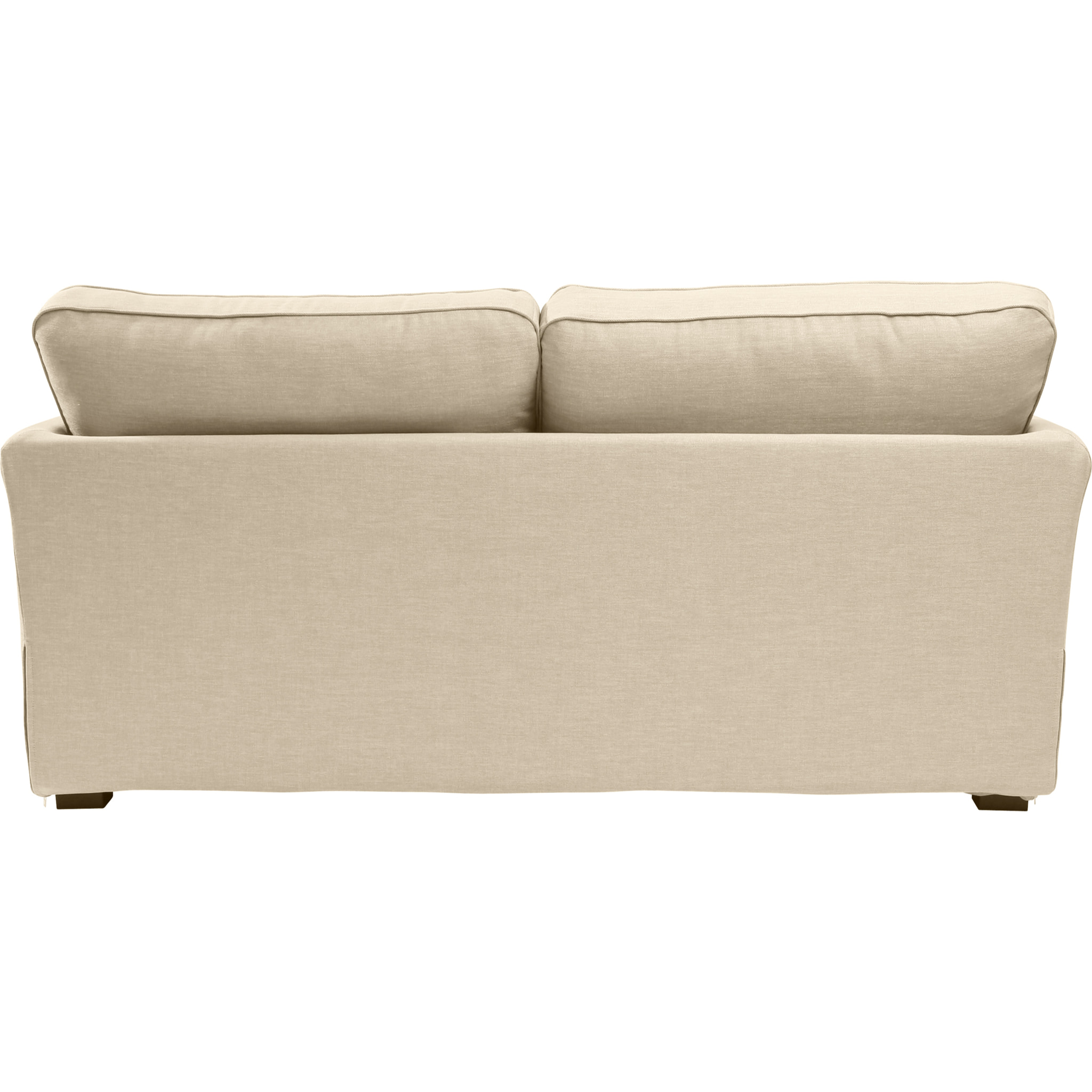 Canapé 3 pl ESCAUT 185 cm fixe tissu Tradition Beige - 100% déhoussable - Fabriqué en France