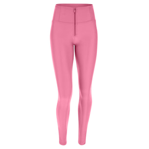 Pantaloni push up WR.UP® skinny vita alta con zip similpelle