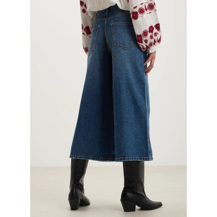 Jeans culotte con fusciacca