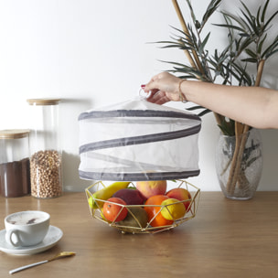 Cloche Alimentaire - JE CHERCHE UNE IDEE - Protection Insectes - Blanc et Gris
