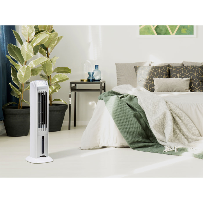 Rafraichisseur d'air par évaporation 70W avec ioniseur et 3 vitesses