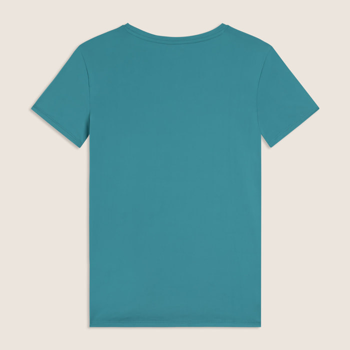 T-shirt regular in tessuto tecnico leggero