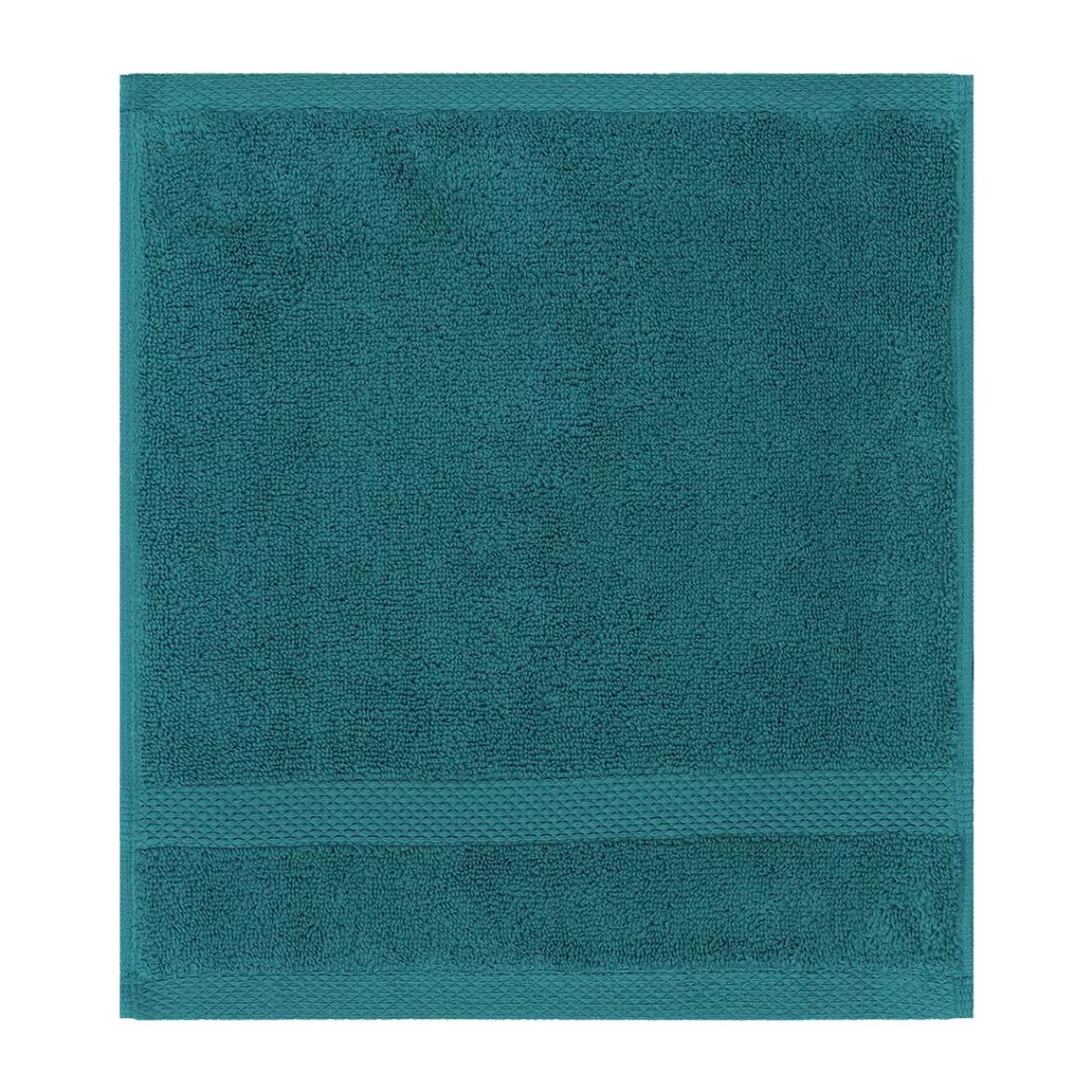 Carre pur coton 550 g/m² uni vert Elea emeraude