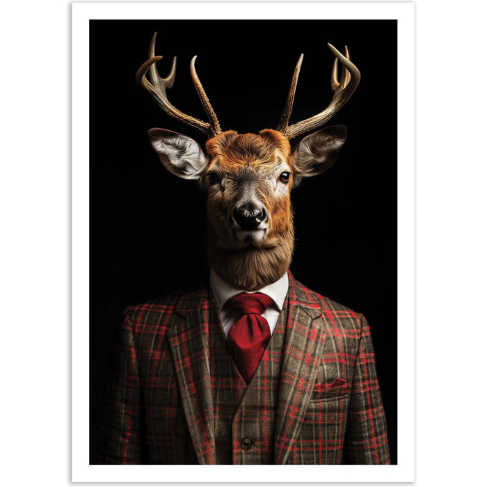 Affiche - Red Deer Wild Suits - Philippe Hugonnard