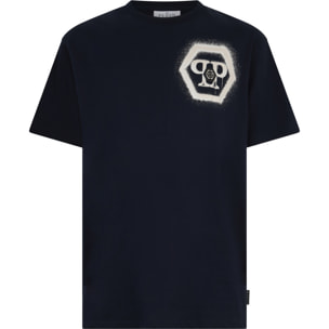 PHILIPP PLEIN Round Neck T-Shirt Spray Hexagon