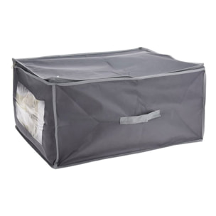 Well home funda protectora para manta no tejida de 80g/m2, 50x38xh20cm gris oscuro