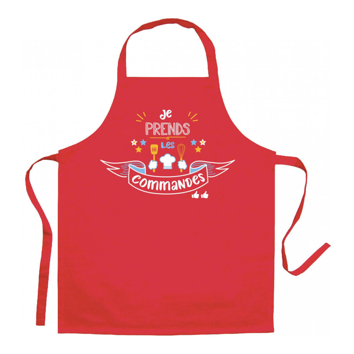 Tablier de cuisine enfant Je prends les commandes