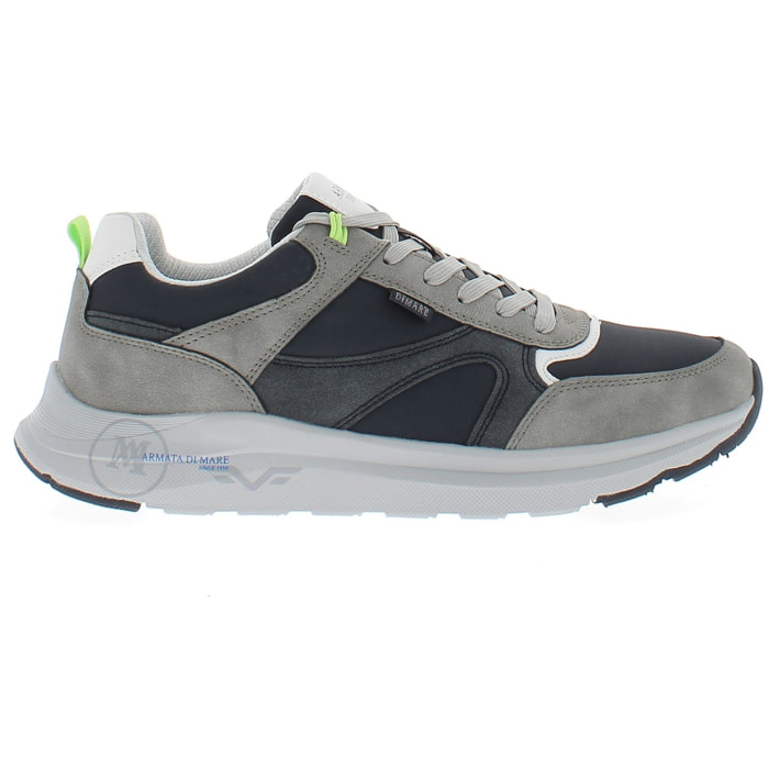 Armata di Mare Scarpe Uomo Sneakers Casual Stringate con Soletta Rimovibile in Memory Foam AMU 1N950 Grey Navy