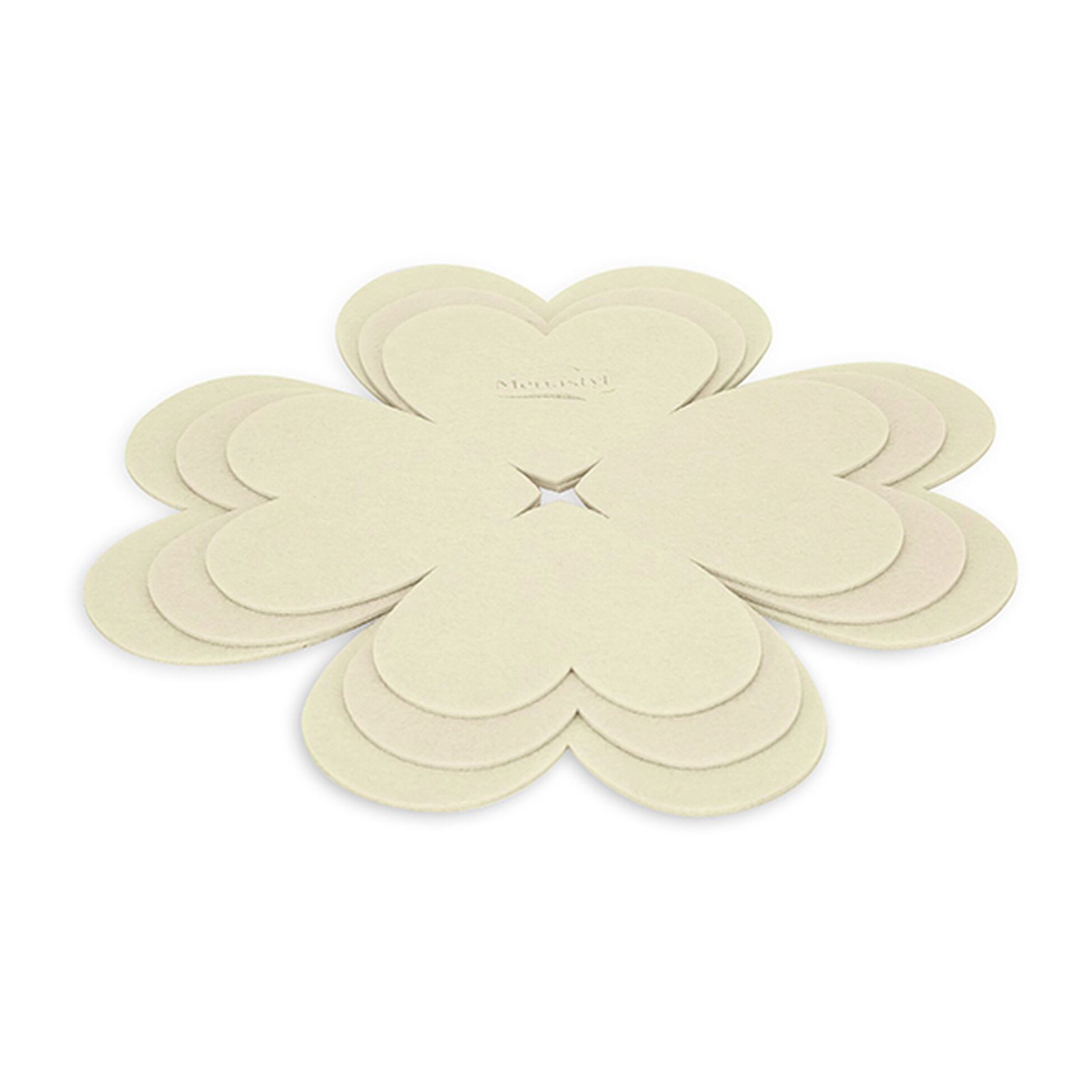 Lot de 3 intercalaires cuisson 24/28/32cm en feutrine crème