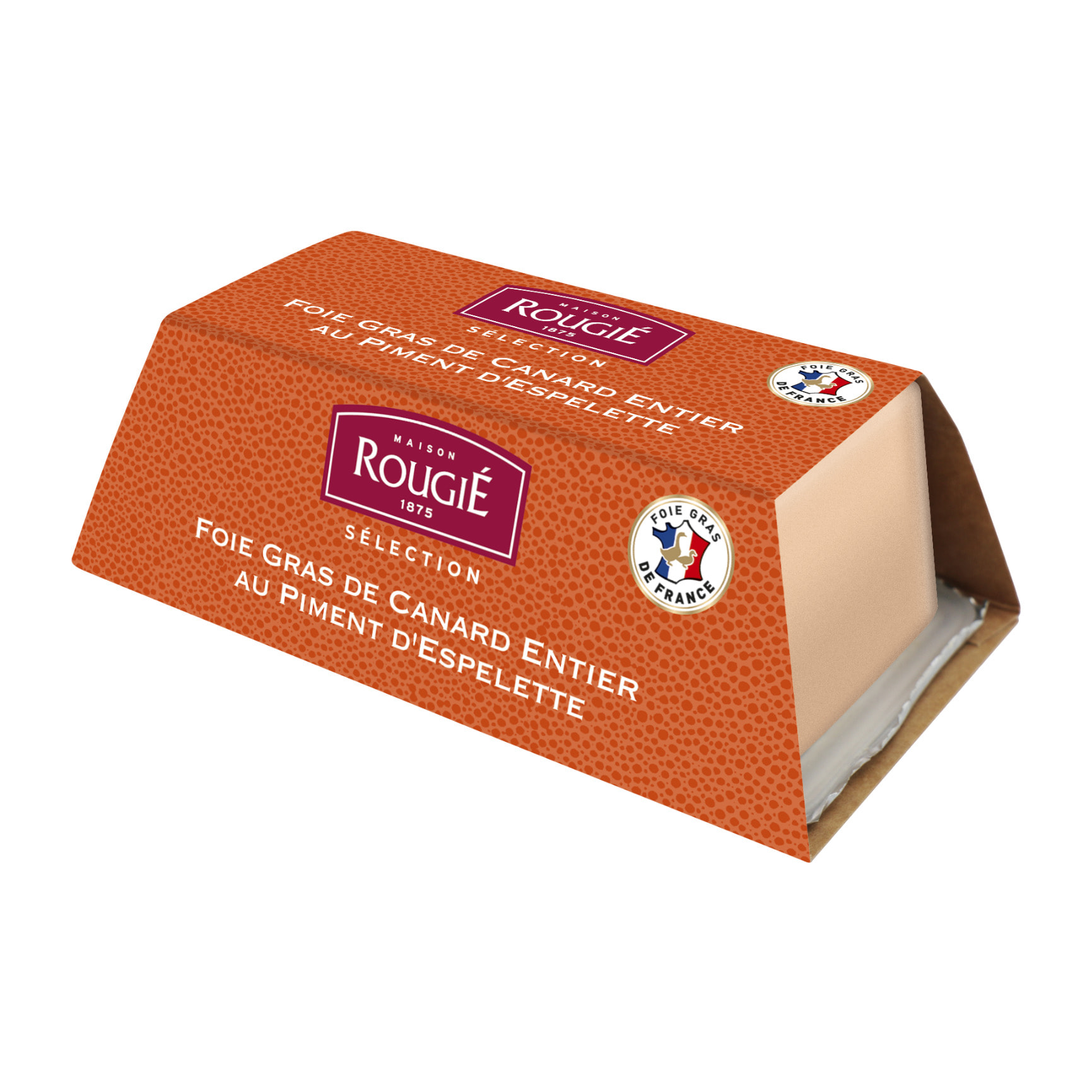Foie Gras de Canard entier Piment Espelette 500g - mi-cuit
