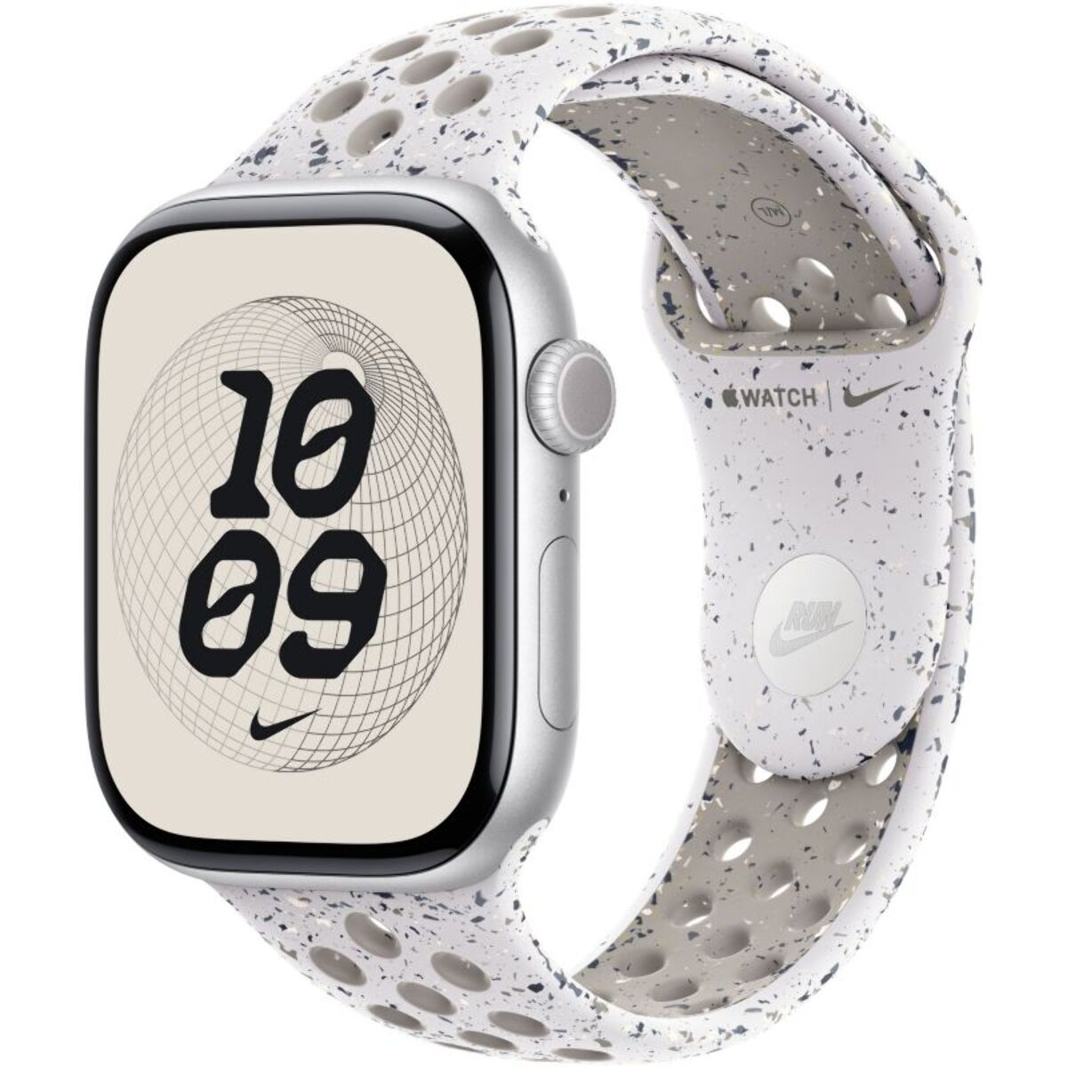 Bracelet APPLE 46 mm - S/M Sport Nike Gris voilé