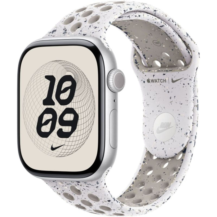 Bracelet APPLE 46 mm - S/M Sport Nike Gris voilé