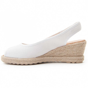 Sandalias de Cuña - Blanco - Altura: 5 cm