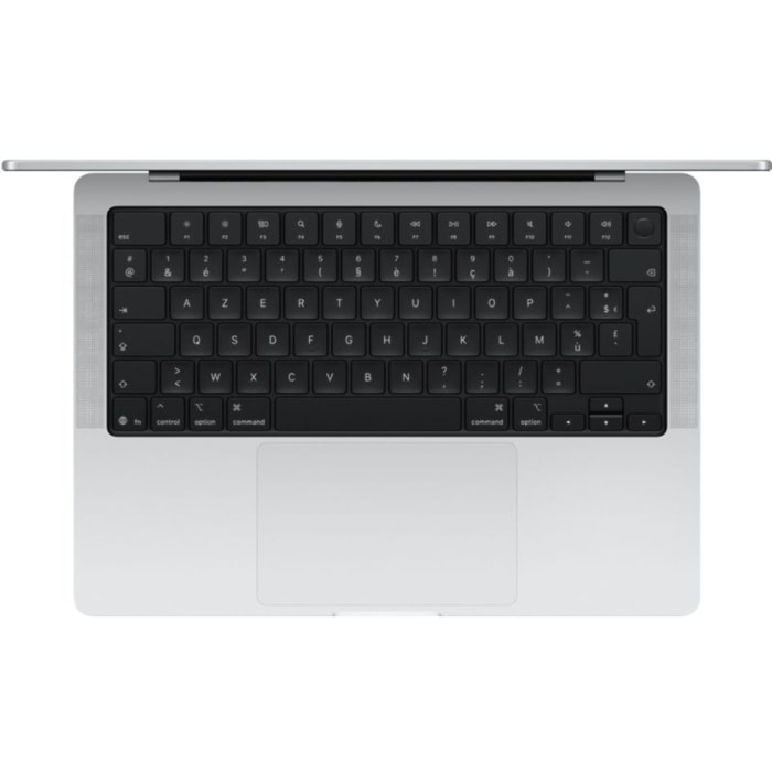 Ordinateur Apple MACBOOK Pro 14" Puce M5 Pro CPU 15 / GPU 16 coeurs Mémoire RAM 24Go Stockage 1To SSD XDR Argent