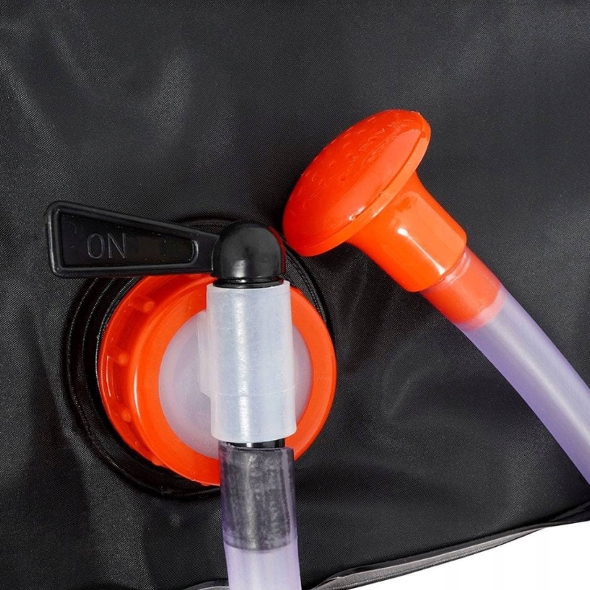 Well Home Bolsa de Ducha de Camping con Rociador de 15 Litros en color Negro