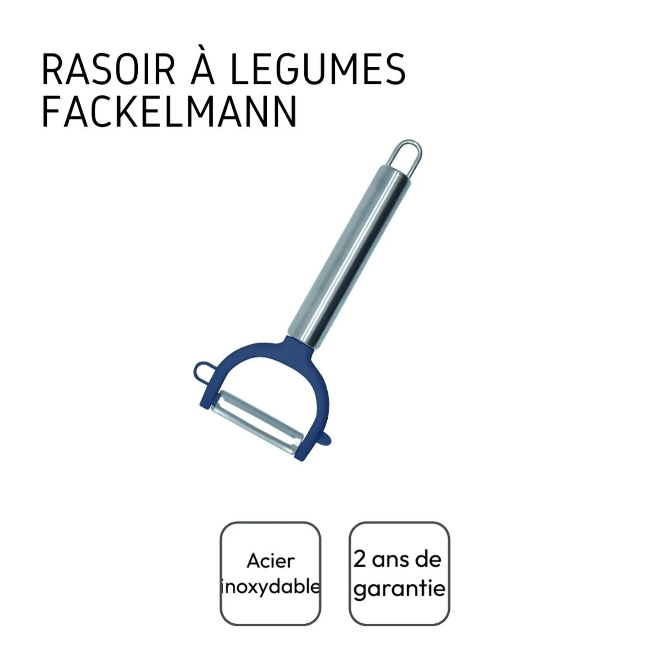 Set de 2 rasoirs à légumes en plastique et inox Fackelmann Elemental