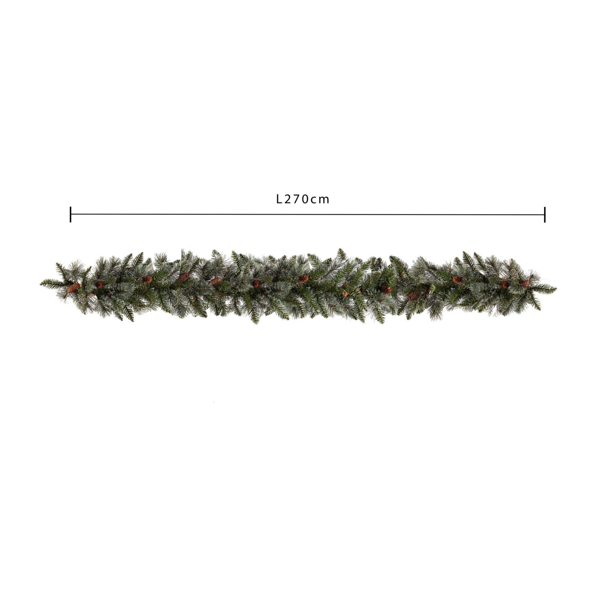 Festone con pigne 200 tips - Pezzi 1 - VERDE - Bianchi Dino SpA