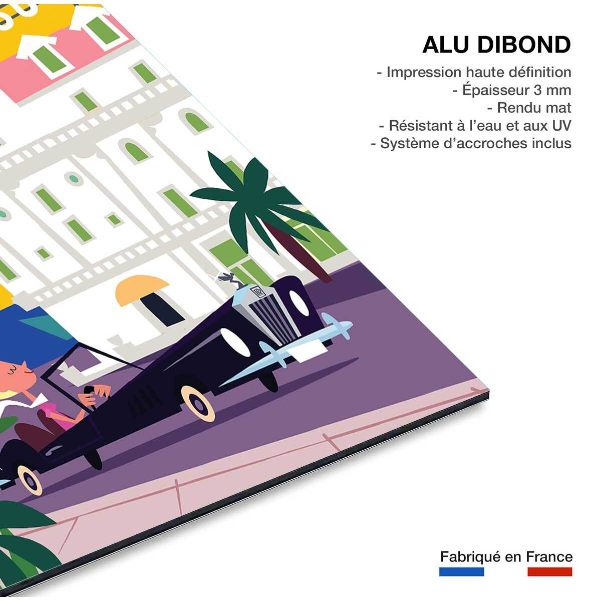 Tableau vacances à nice Tableau alu Dibond