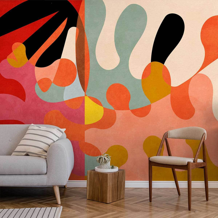 Tableau art abstrait Arabesques abstraites Toile imprimée
