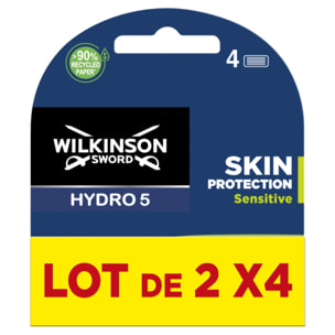 Wilkinson Hydro 5 Sensitive Lames Homme 2x4
