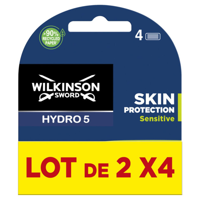 Wilkinson Hydro 5 Sensitive Lames Homme 2x4