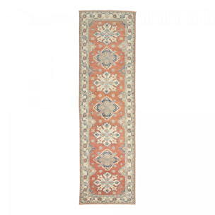 Tapis salon aux motifs géométriques, noué main, INEGE