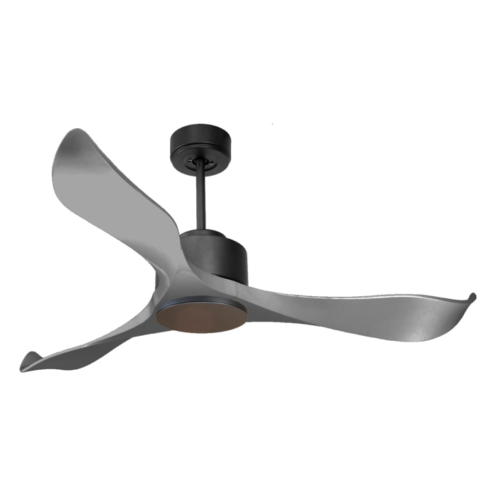 Ventilateur de plafond ø132 cm avec Wifi Réversible Hypersilence 40   W Noir