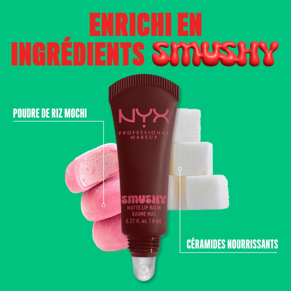 NYX Professional Makeup Smushy baume à lèvres teinté Smudge Fudge