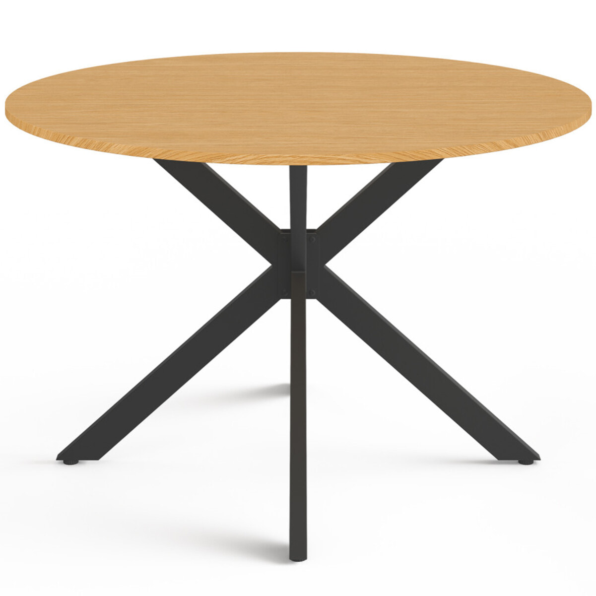 Table de jardin Milazzo ronde 120cm effet bois