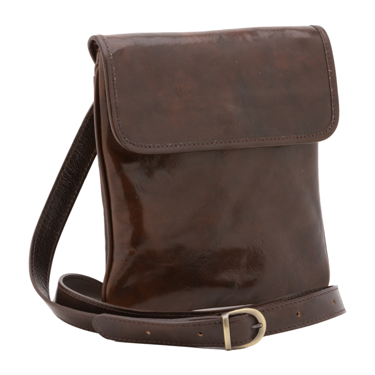 Borsa a tracolla  da uomo In Vera pelle Made in Italy 25x23x4 cm