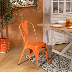 Chaise "Niko" orange
