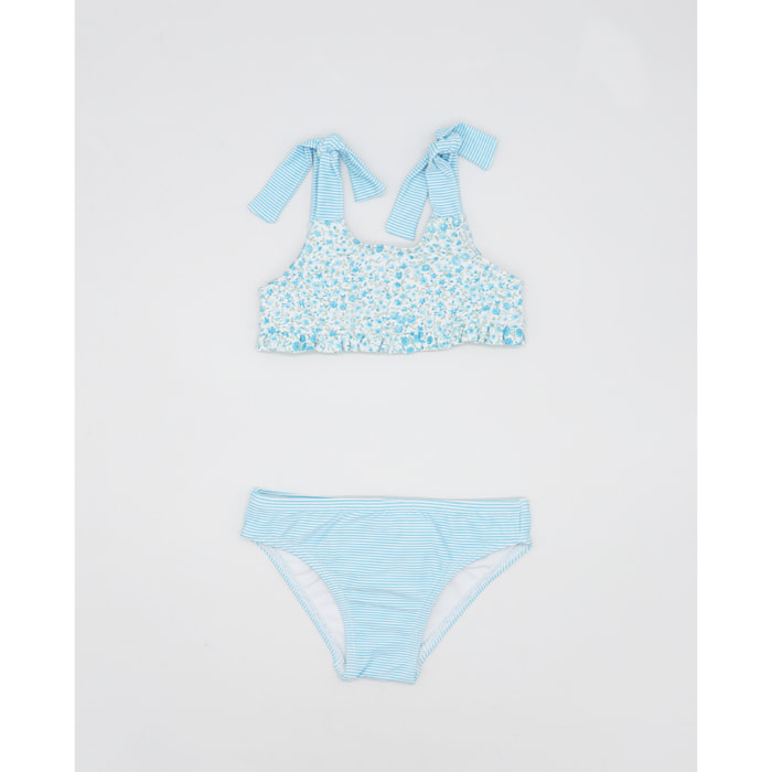 BIKINI FLOR BABY CON TIRANTE ANCHO Y LACITOS