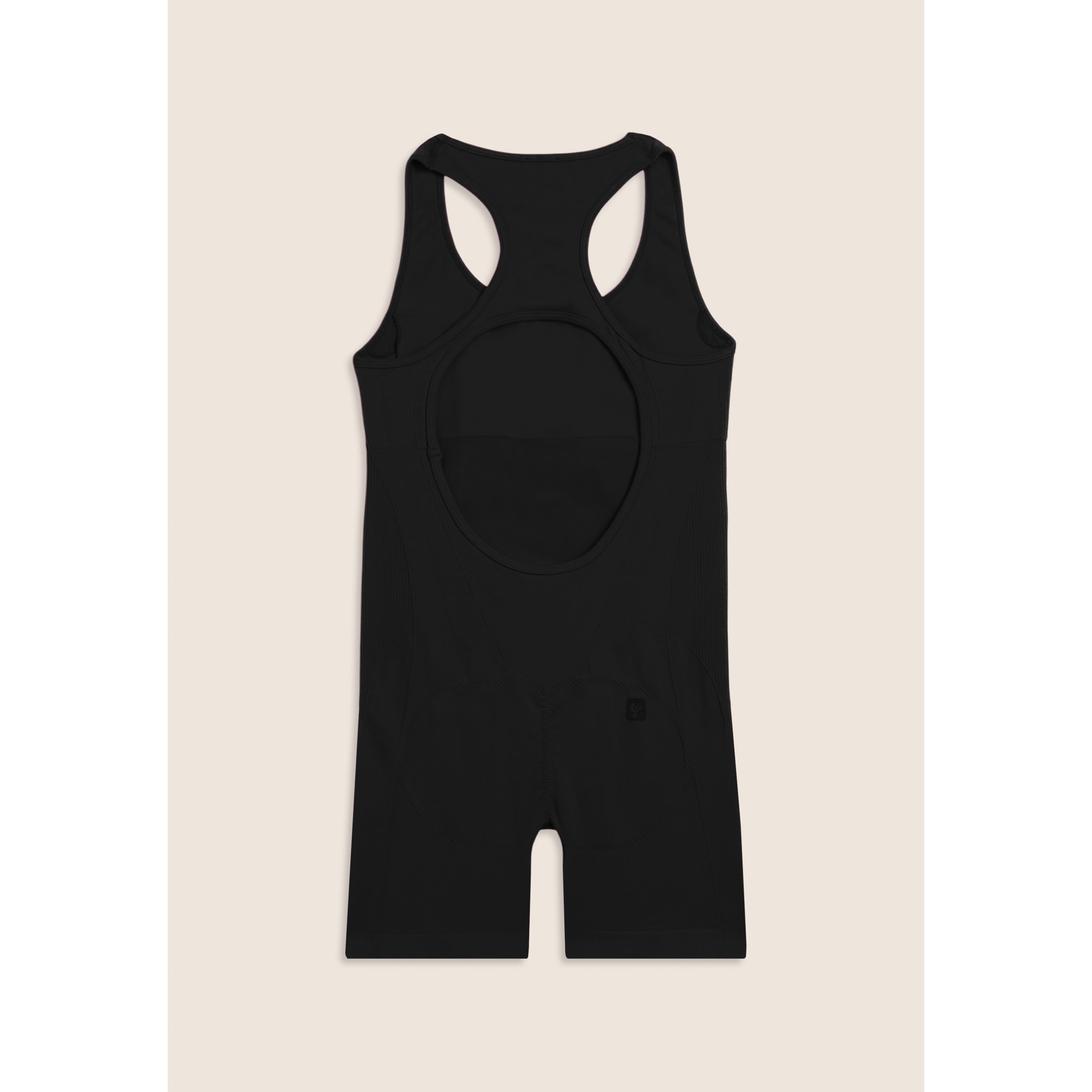 Tuta Jumpsuit Seamless Short con cut-out sulla schiena