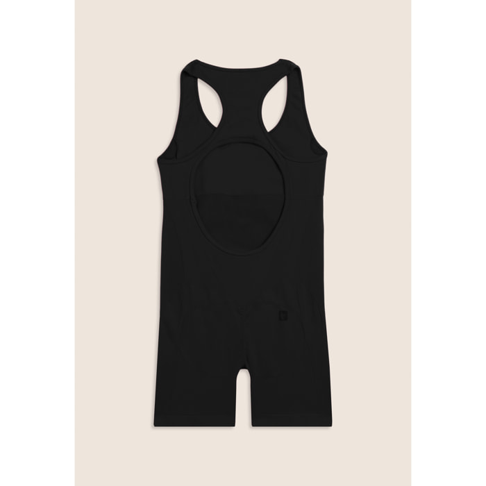 Tuta Jumpsuit Seamless Short con cut-out sulla schiena